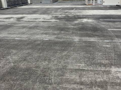 Parking Garage Deck before cleaning