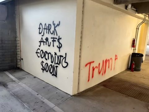 Graffiti Removal before cleaning